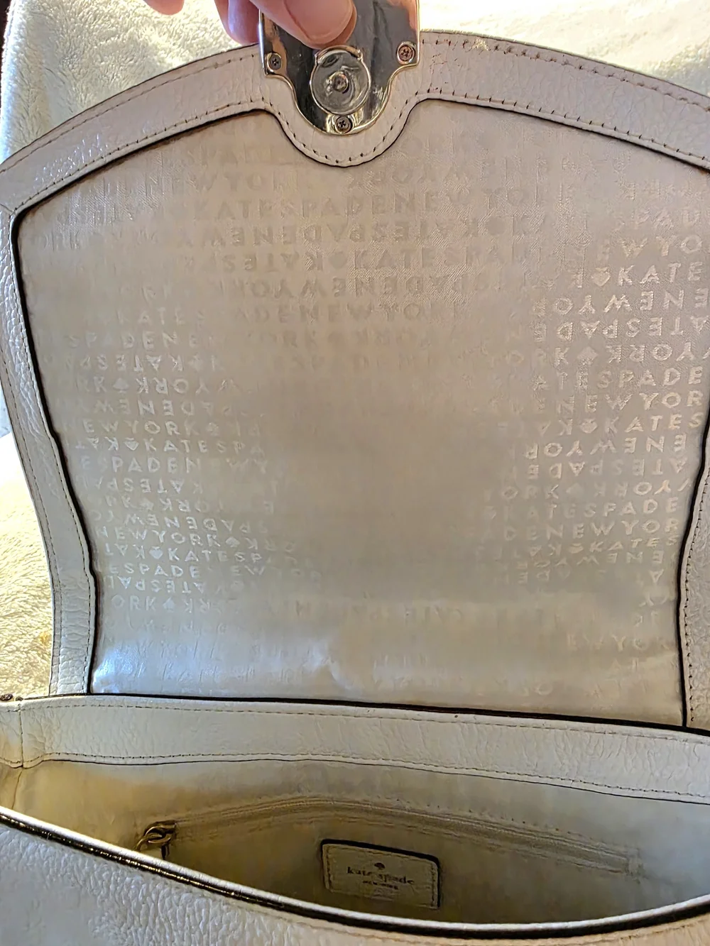 kate spade structured pebbled